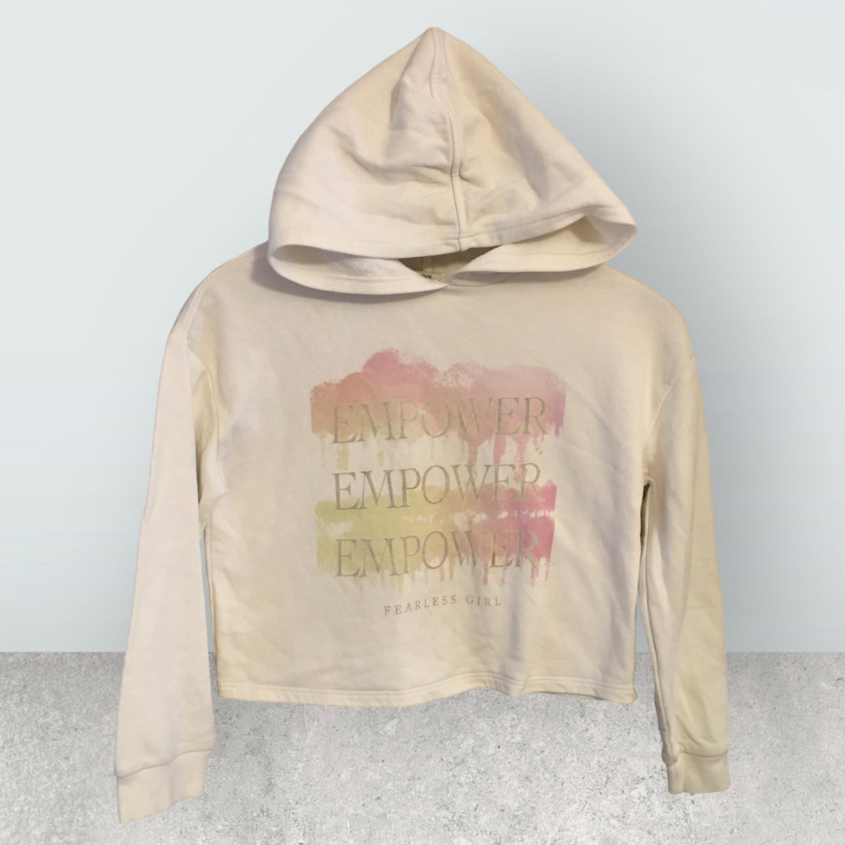 River island white hoodie sale