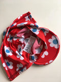 Frugi Little Swim Red Daisy Legionnaire's Baby Summer Sun Hat - Girls 0-6m