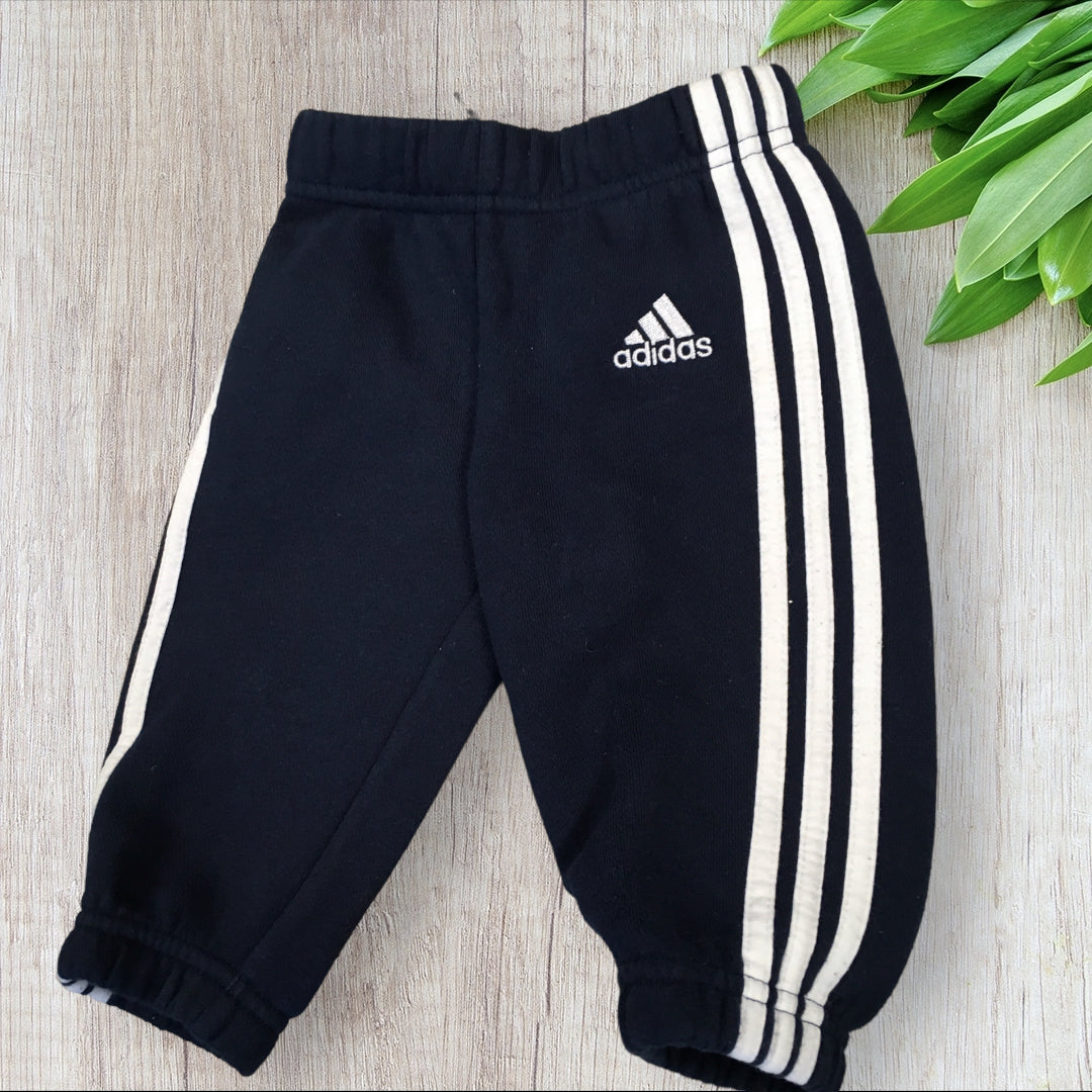 Adidas Navy Blue Classic Stripe Baby Joggers Unisex 3 6m Growth Spurtz