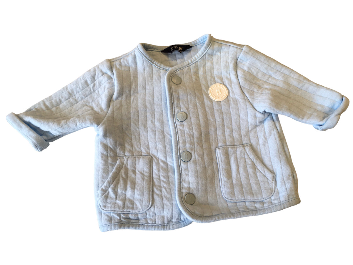 Baker by Ted Baker Light Blue Jersey Jacket Popper Fastening Boys 0 Growth Spurtz