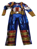 Marvel at George Captain America Blue Boys Fancy Dress Outfit - Boys 5-6yrs
