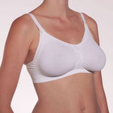 Cantaloop Maternity White Seam Free Adjustable Nursing Bra - Size Maternity UK S - XL