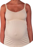 Cantaloop Maternity Tan Pregnancy & Nursing Tank Top Vest - Size Maternity UK S - XL