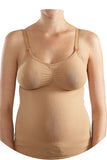 Cantaloop Maternity Beige/Tan Nursing Camisole Vest Top - Size Maternity UK S - XL