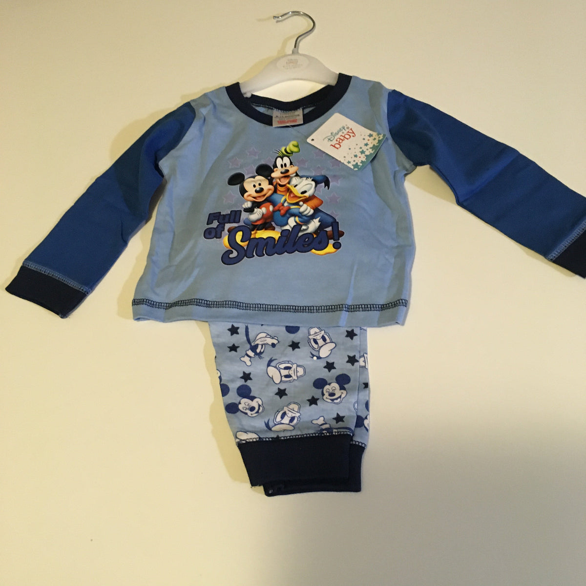 Brand New Disney Baby Mickey Mouse Full of Smiles Boys L S Blue
