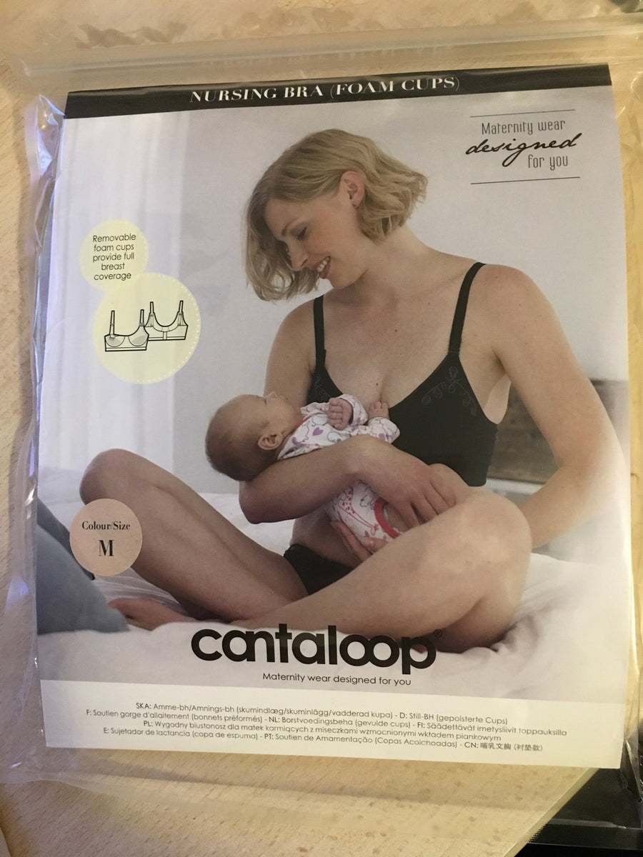 Cantaloop Maternity Beige Tan Nursing Bra With Foam Cups - Size