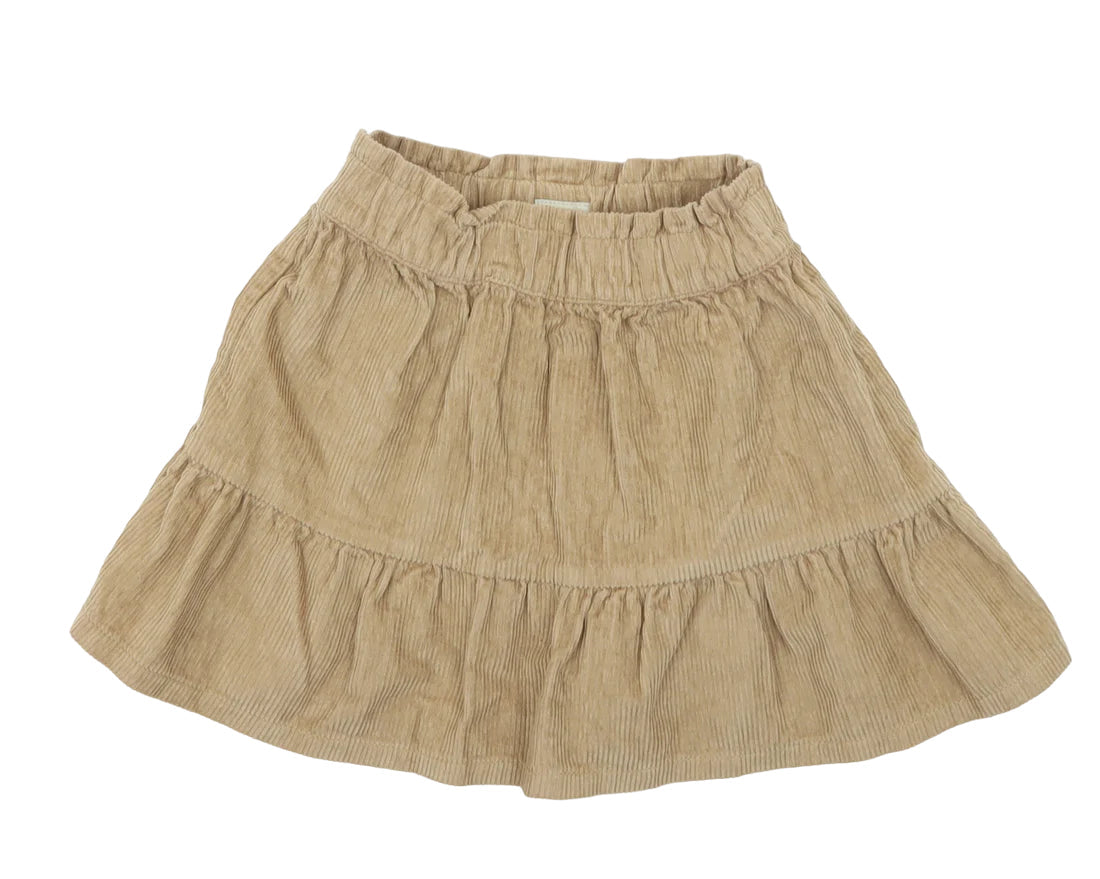 Elastic waist corduroy skirt outlet