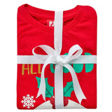 Brand New Family Christmas Pyjamas Matching Set Pudding Design PJs Babies Kids Ladies Mens - Unisex