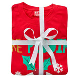 Brand New Family Christmas Pyjamas Matching Set Pudding Design PJs Babies Kids Ladies Mens - Unisex