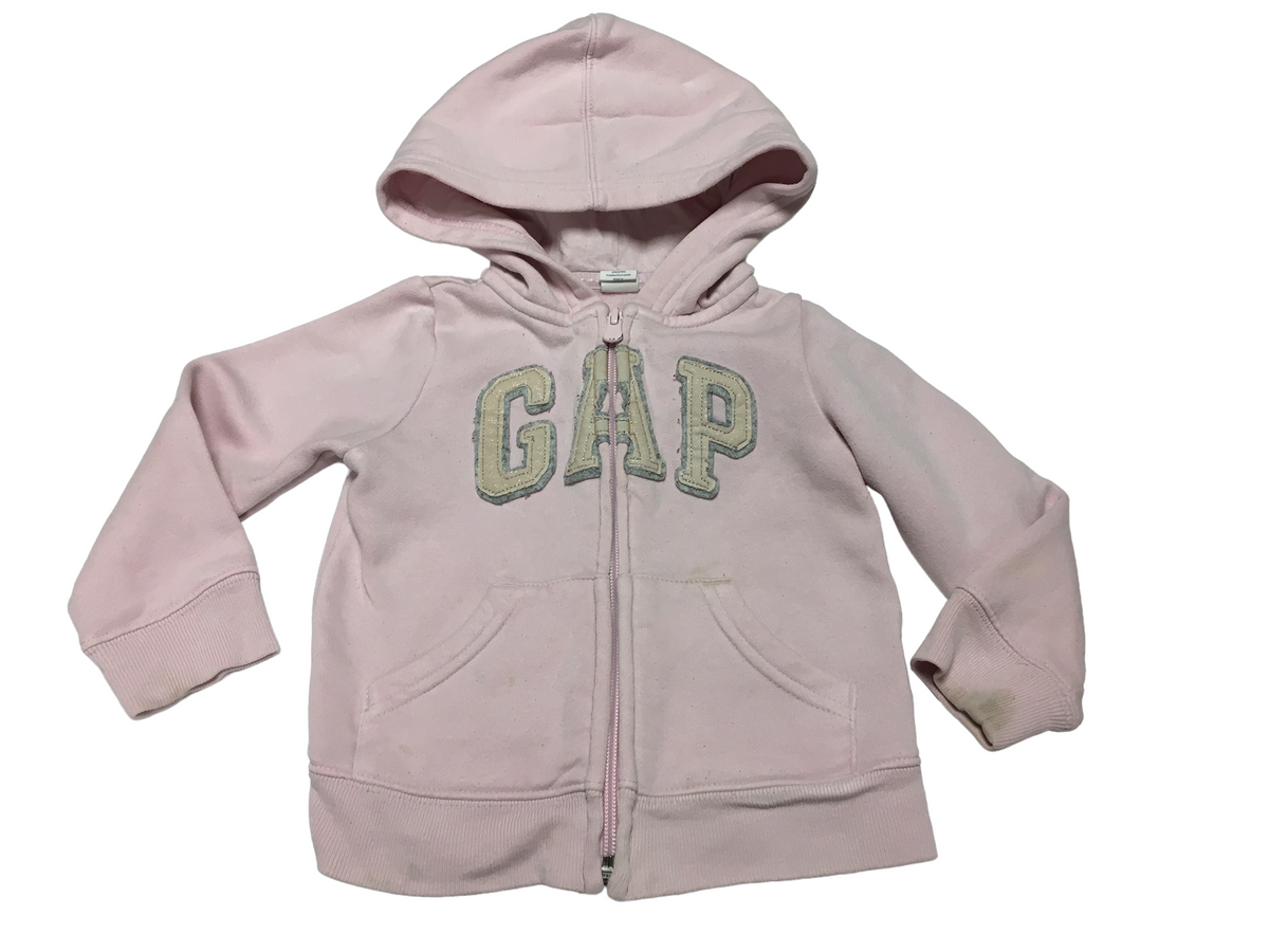 Baby Gap Light Pink Logo Hoodie Jumper Playwear Girls 2yrs Growth Spurtz