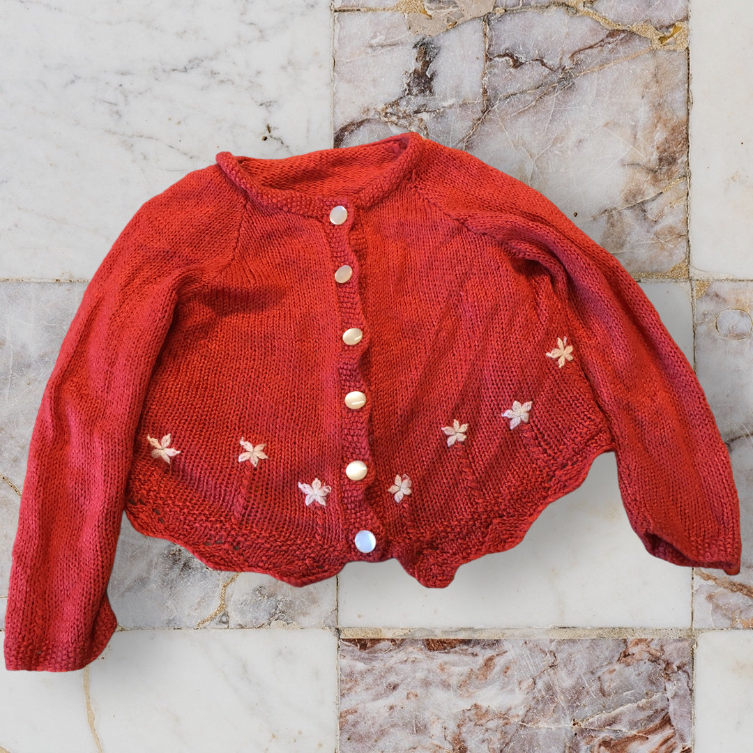 Girls orange cardigan sales