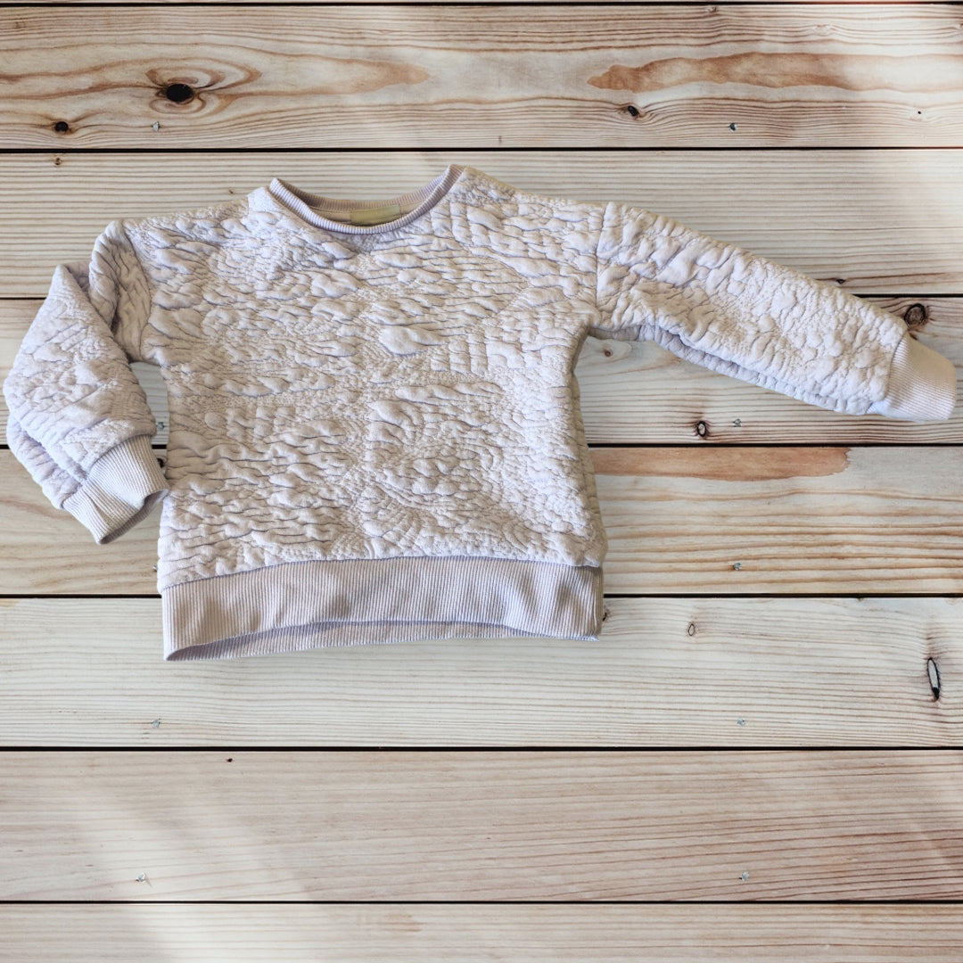 Matalan Lilac Soft Quilted Jumper Girls 4yrs