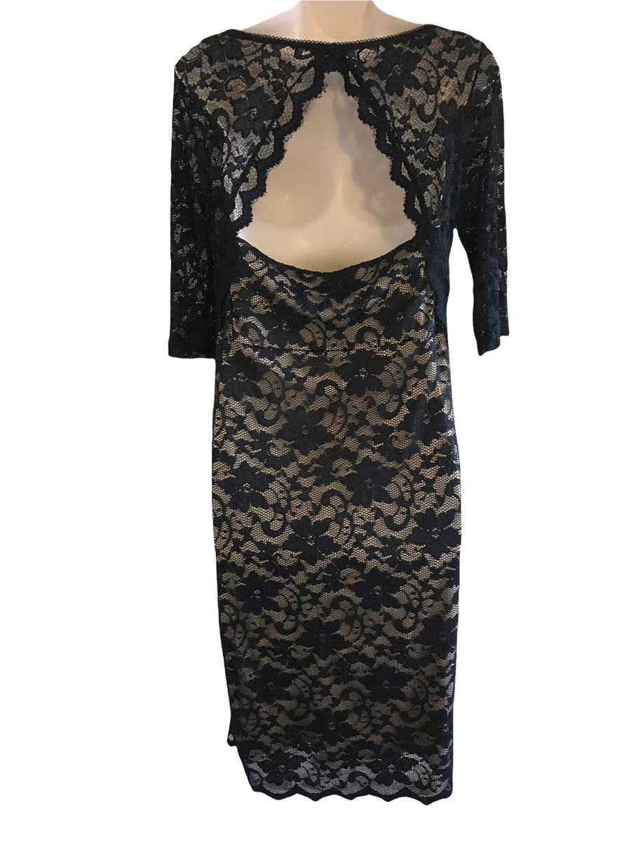 Asos Maternity Black Lace Sweetheart Midi Party Occasion Dress
