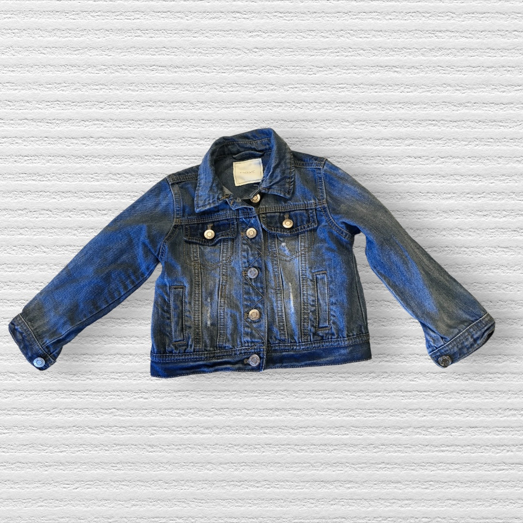 Blue denim hotsell jacket girls