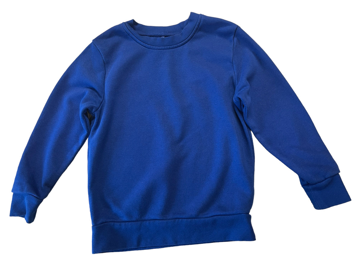 Royal blue round neck school jumper hotsell