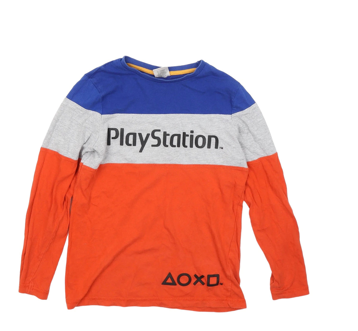 George Playstation Logo Print Colour Block L S Top Boys 10 11yrs