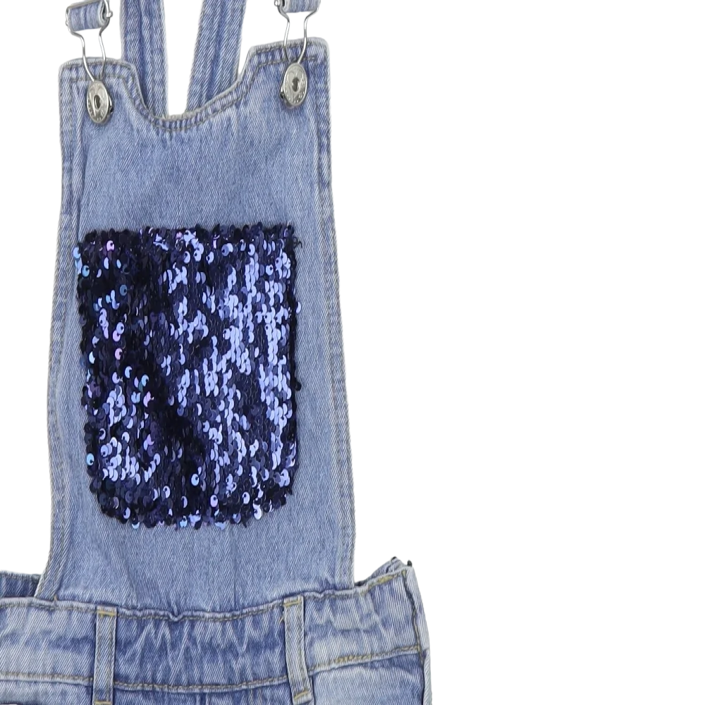 Girls 2024 blue dungarees