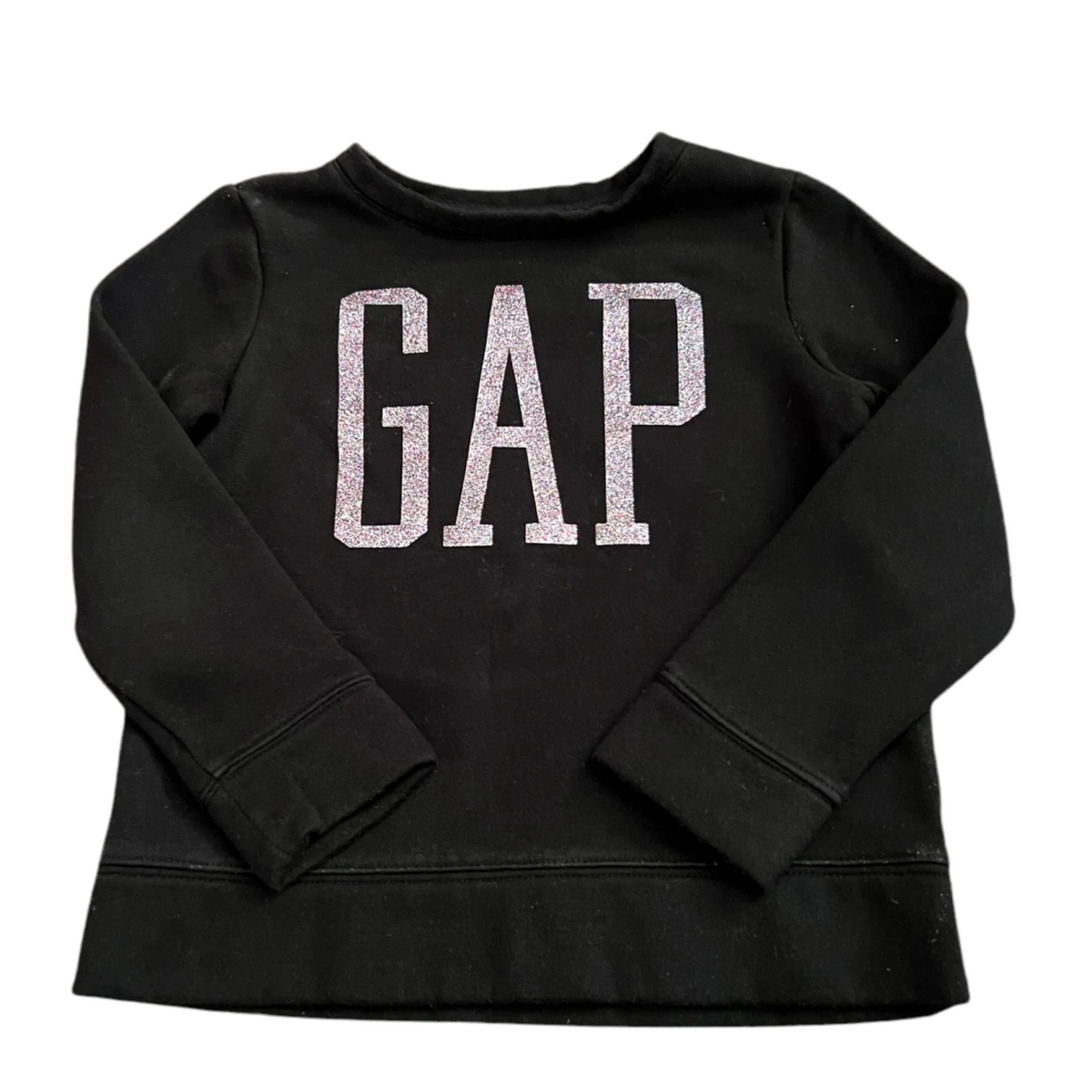 Gap Kids Girls Black Glitter Logo Girls Jumper Girls S 6 7yrs