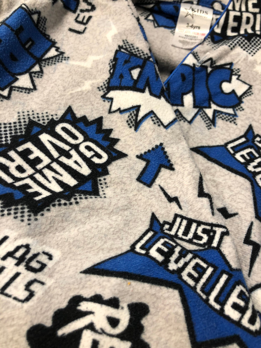 Peacocks Boys Cartoon Slogan Print Soft Fleece L S Pyjamas Boys