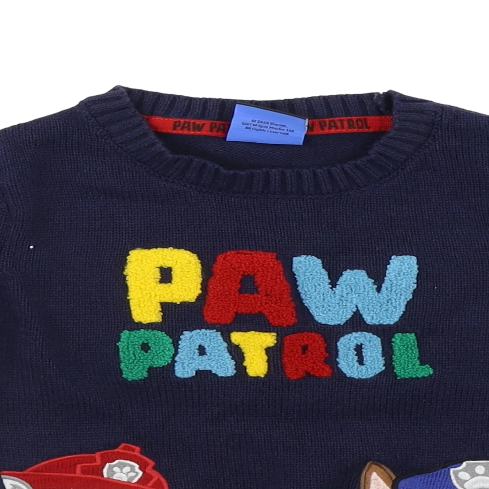 Paw Patrol at George Navy Pups Character Sweater Unisex 18 24m