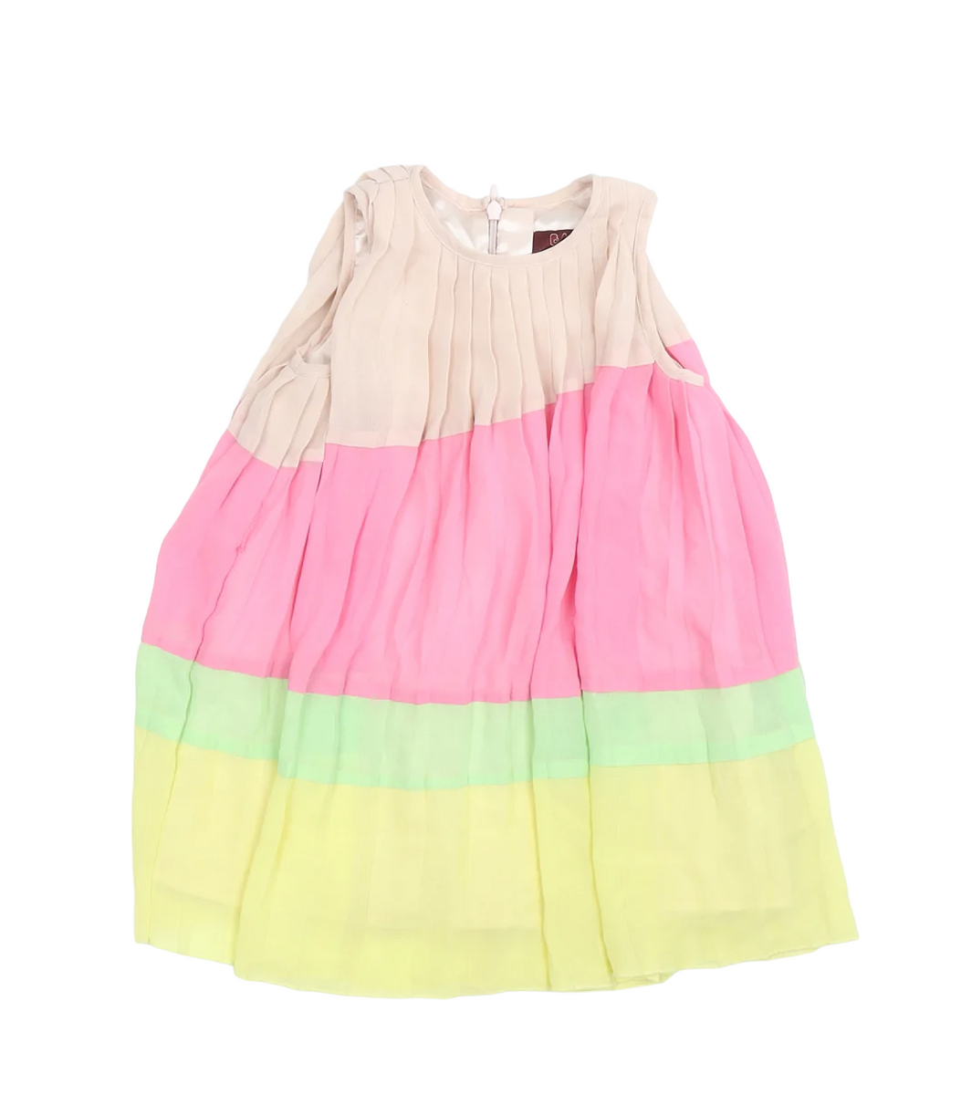 Ted Baker Girls Colourblock Pleated Trapeze Party Dress Girls 12