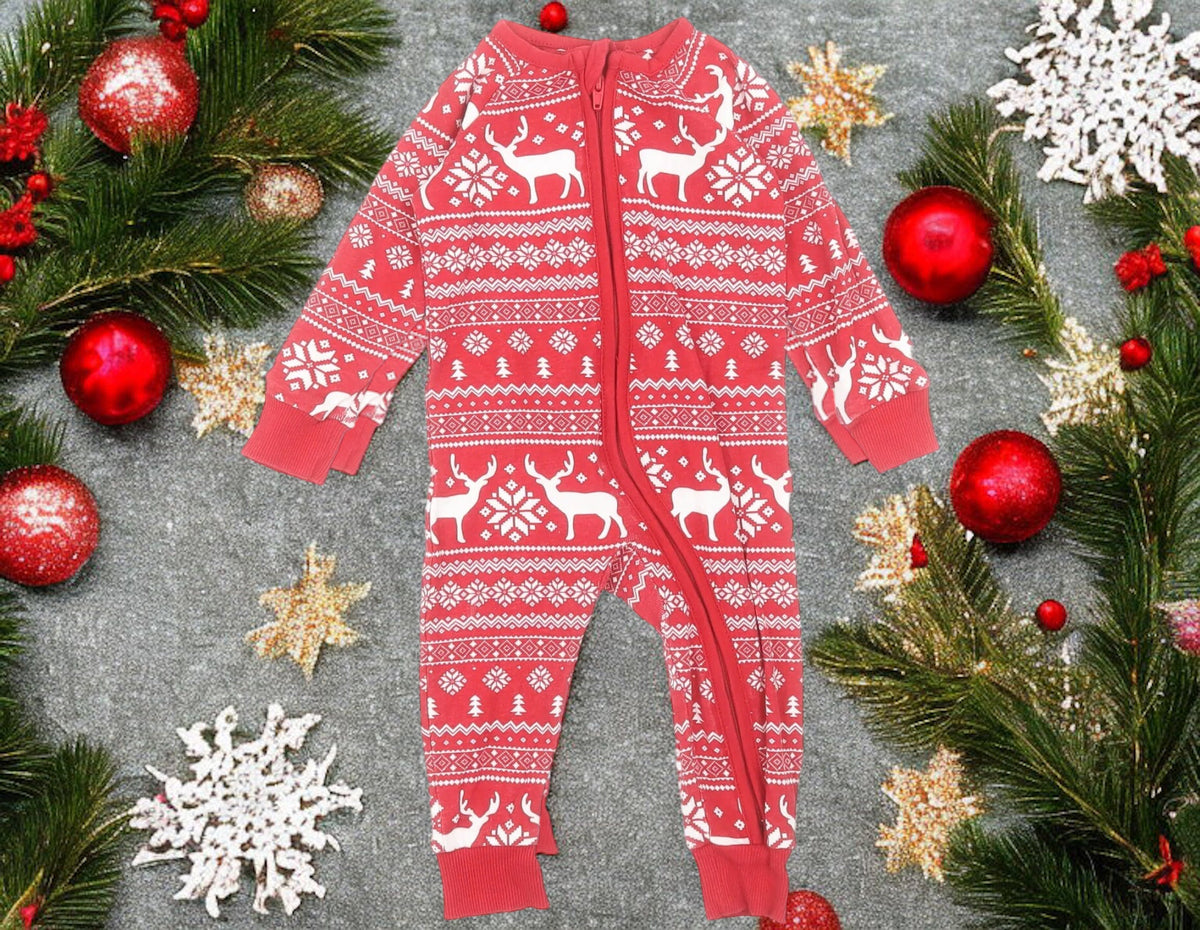 Red and sales white christmas onesie