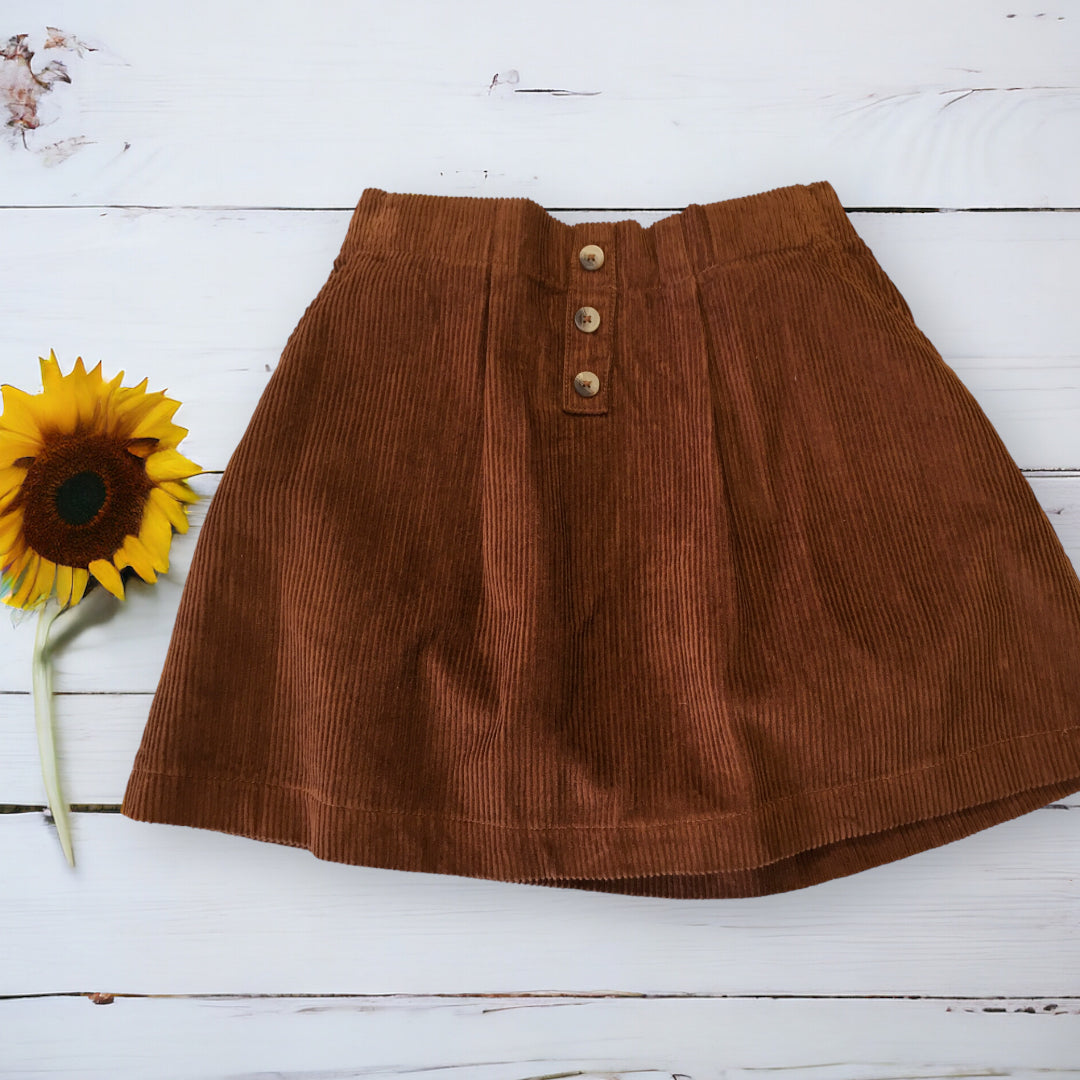 Brown corduroy skirt 70 deals