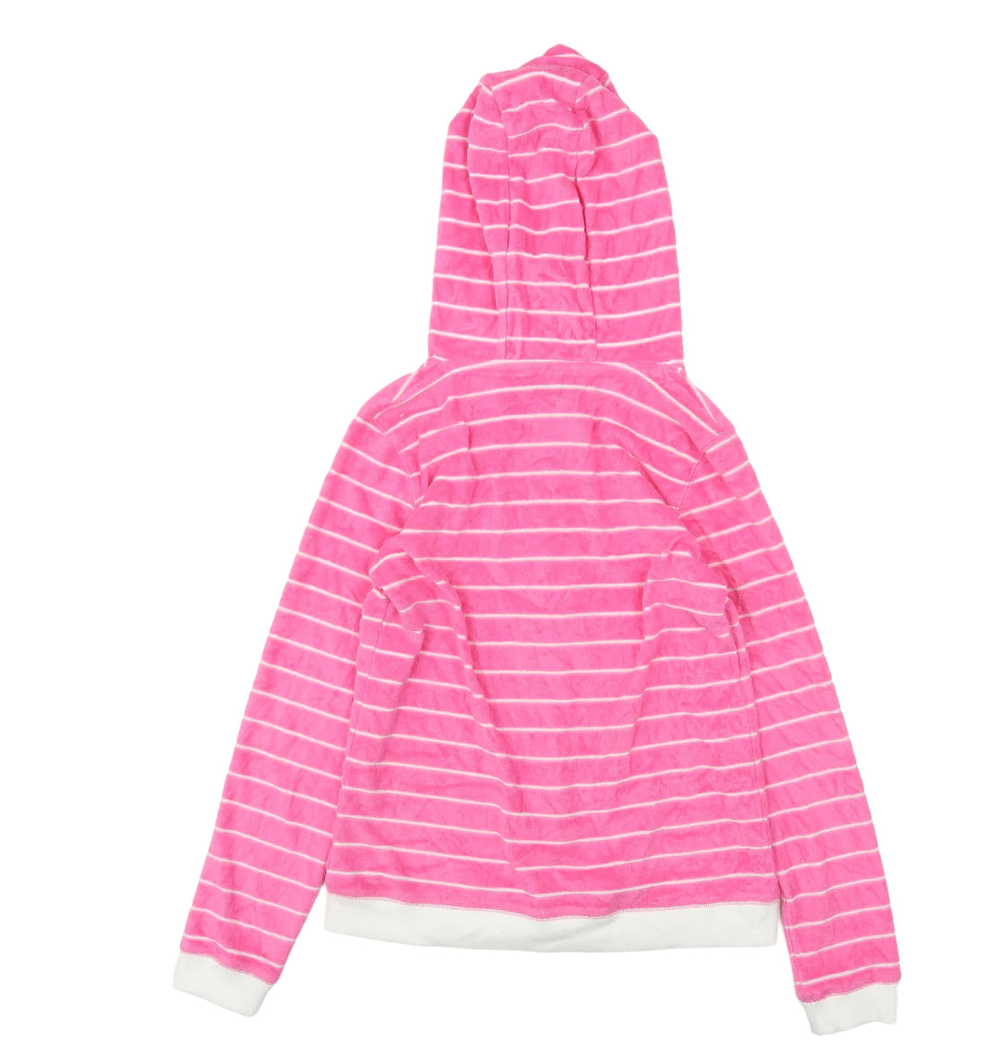 Pink hoodie with white strings clearance