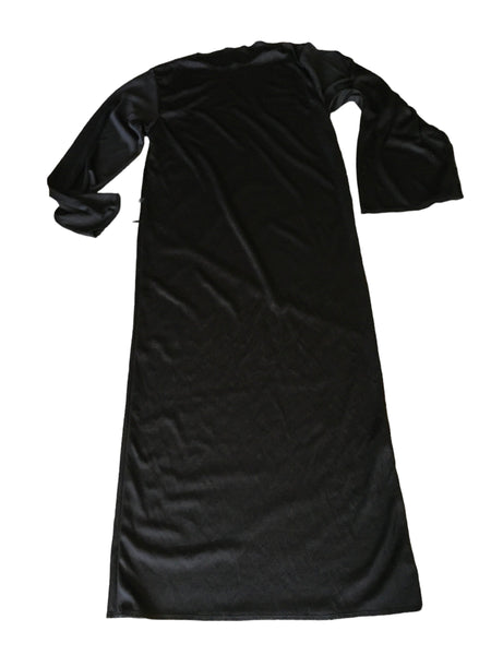 Wilko Plain Black Long Tunic Fancy Dress Costume - Unisex 11-12yrs