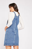 Brand New New Look Maternity Denim Pinafore Dungaree Dress - Size Maternity UK 8