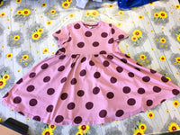 Arket Pink Spotty S/S Organic Cotton T-Shirt Dress - Girls 7-8yrs