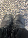 Clarks Girls Black Leather & Suede Ankle Boots - Size Infant UK 11.5 F