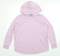 George Maternity Lilac Thin Hoodie Jumper - Size Maternity UK 8