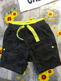 George Grey Camo & Neon Yellow Toddler Shorts - Boys 12-18m