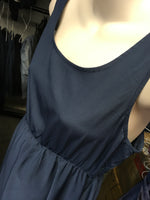 New Look Maternity Polyester Navy/White Sleeveless Dress - Size Maternity UK 12