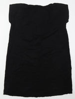 Brand New Happy Mama Black Maternity & Nursing Button Front Nightdress - Size Maternity S UK 8-10