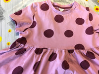Arket Pink Spotty S/S Organic Cotton T-Shirt Dress - Girls 7-8yrs