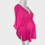 Blooming Marvellous Cerise Pink Summer Top - Size Maternity S UK 8-10