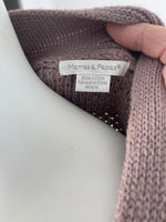 Mamas & Papas Brown Wool Mix Chunky S/S Cardigan - Size Maternity UK 12-14