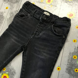 F&F Faded Black Boys Skinny Jeans with Awesome Design - Boys 3-4yrs
