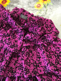 Next Pink/Black Floral Print Tiered Ruffle Skirt - Girls 7yrs
