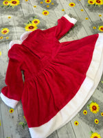 Fred & Flo Miss Santa Red Baby Christmas Dress - Girls 0-3m