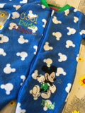 Disney at George Cool Dude That's Mickey Mouse Blue Fleece Zip Sleepsuit - Boys Newborn