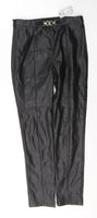 Brand New River Island Girls Black Faux Leather Trousers - Girls 11yrs