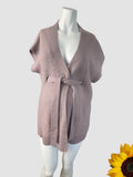 Mamas & Papas Brown Wool Mix Chunky S/S Cardigan - Size Maternity UK 12-14