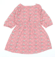 Next Maternity Pink Smart Floral Print Blouse Top - Size Maternity UK 12