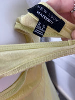 New Look Maternity Plain Yellow Cami Vest Top - Size Maternity UK 12