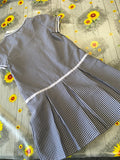 Brand New George Navy/White Gingham Summer School Dress - Girls 4-5yrs