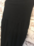 Asos Maternity Stretch Jersey Cropped Black Over Bump Lounge Pants - Size Maternity UK 14