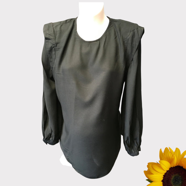 Brand New Primark Parenthood Black L/S Blouse - Size Maternity UK 8